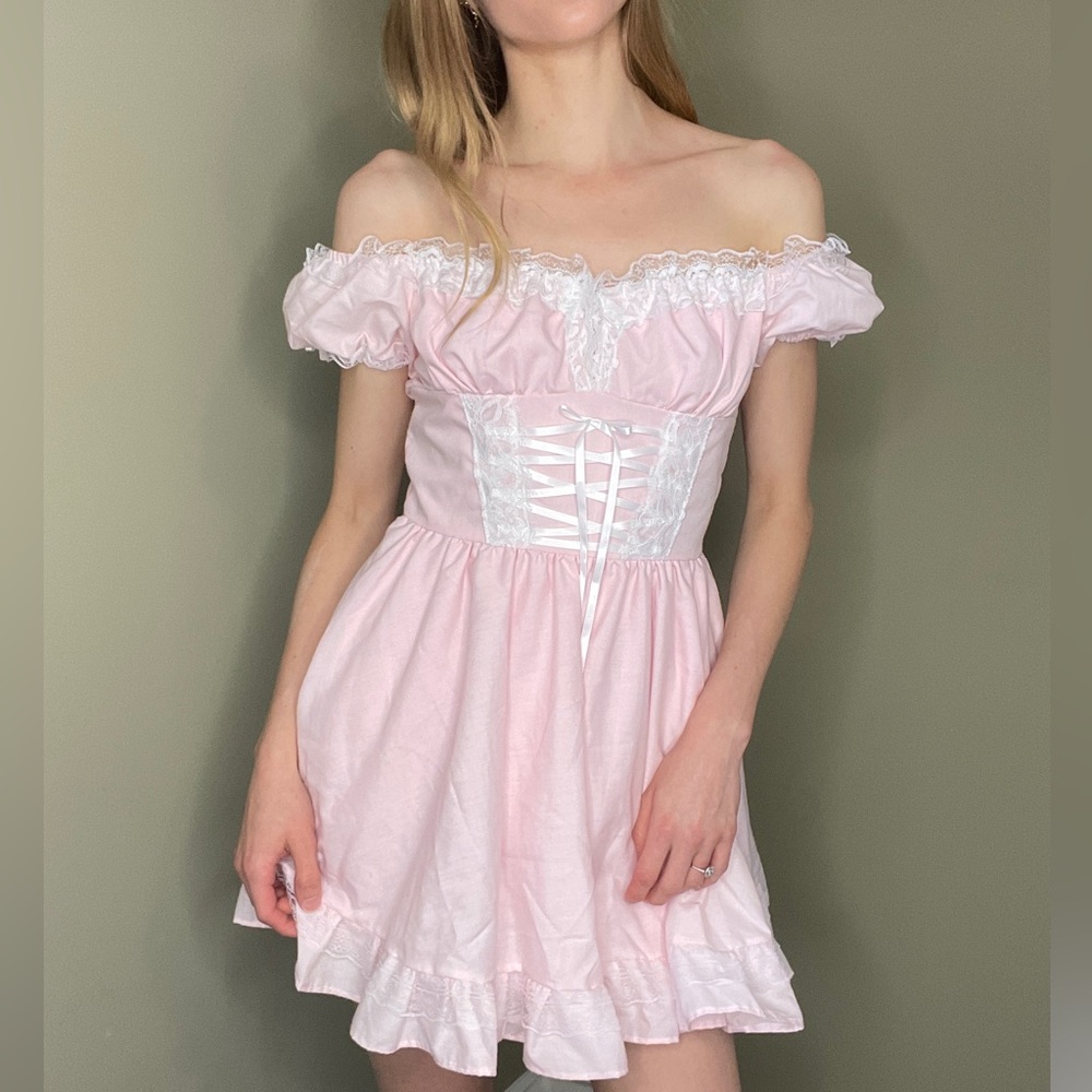 Cottage core dress XS custom made 🤍🌸